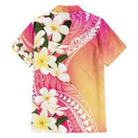 Aloha Hawaii Festive Family Matching Long Sleeve Bodycon Dress and Hawaiian Shirt Frangipani Lace Classic - Spring Vibes LT7 - Polynesian Pride