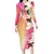 Aloha Hawaii Festive Family Matching Long Sleeve Bodycon Dress and Hawaiian Shirt Frangipani Lace Classic - Spring Vibes