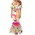 Aloha Hawaii Festive Family Matching Mermaid Dress and Hawaiian Shirt Frangipani Lace Classic - Spring Vibes