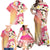 Aloha Hawaii Festive Family Matching Off Shoulder Maxi Dress and Hawaiian Shirt Frangipani Lace Classic - Spring Vibes