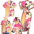 Aloha Hawaii Festive Family Matching Short Sleeve Bodycon Dress and Hawaiian Shirt Frangipani Lace Classic - Spring Vibes