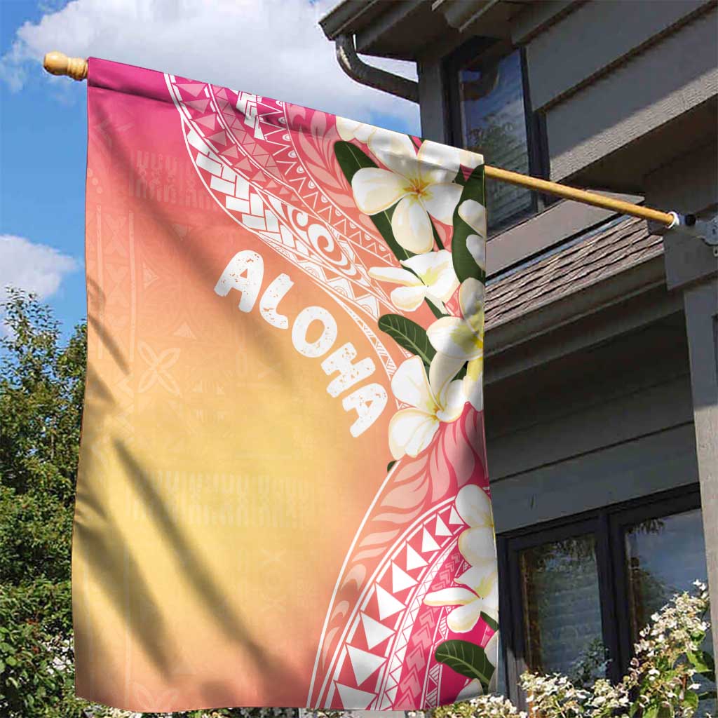 Aloha Hawaii Festive Garden Flag Frangipani Lace Classic - Spring Vibes LT7 - Polynesian Pride