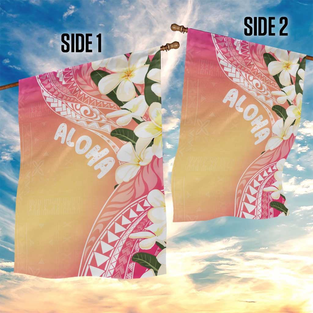 Aloha Hawaii Festive Garden Flag Frangipani Lace Classic - Spring Vibes LT7 - Polynesian Pride