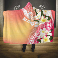 Aloha Hawaii Festive Hooded Blanket Frangipani Lace Classic - Spring Vibes LT7 - Polynesian Pride