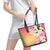 Aloha Hawaii Festive Leather Tote Bag Frangipani Lace Classic - Spring Vibes