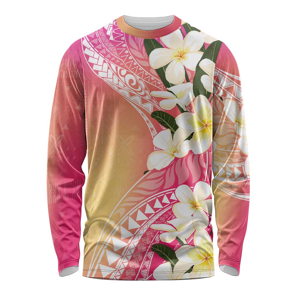 Aloha Hawaii Festive Long Sleeve Shirt Frangipani Lace Classic - Spring Vibes