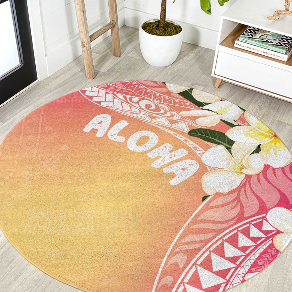 Aloha Hawaii Festive Round Carpet Frangipani Lace Classic - Spring Vibes