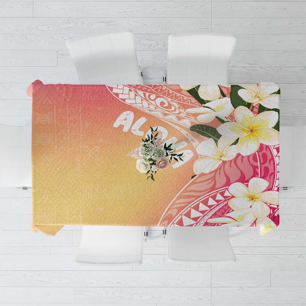 Aloha Hawaii Festive Tablecloth Frangipani Lace Classic - Spring Vibes LT7 Colorful - Polynesian Pride