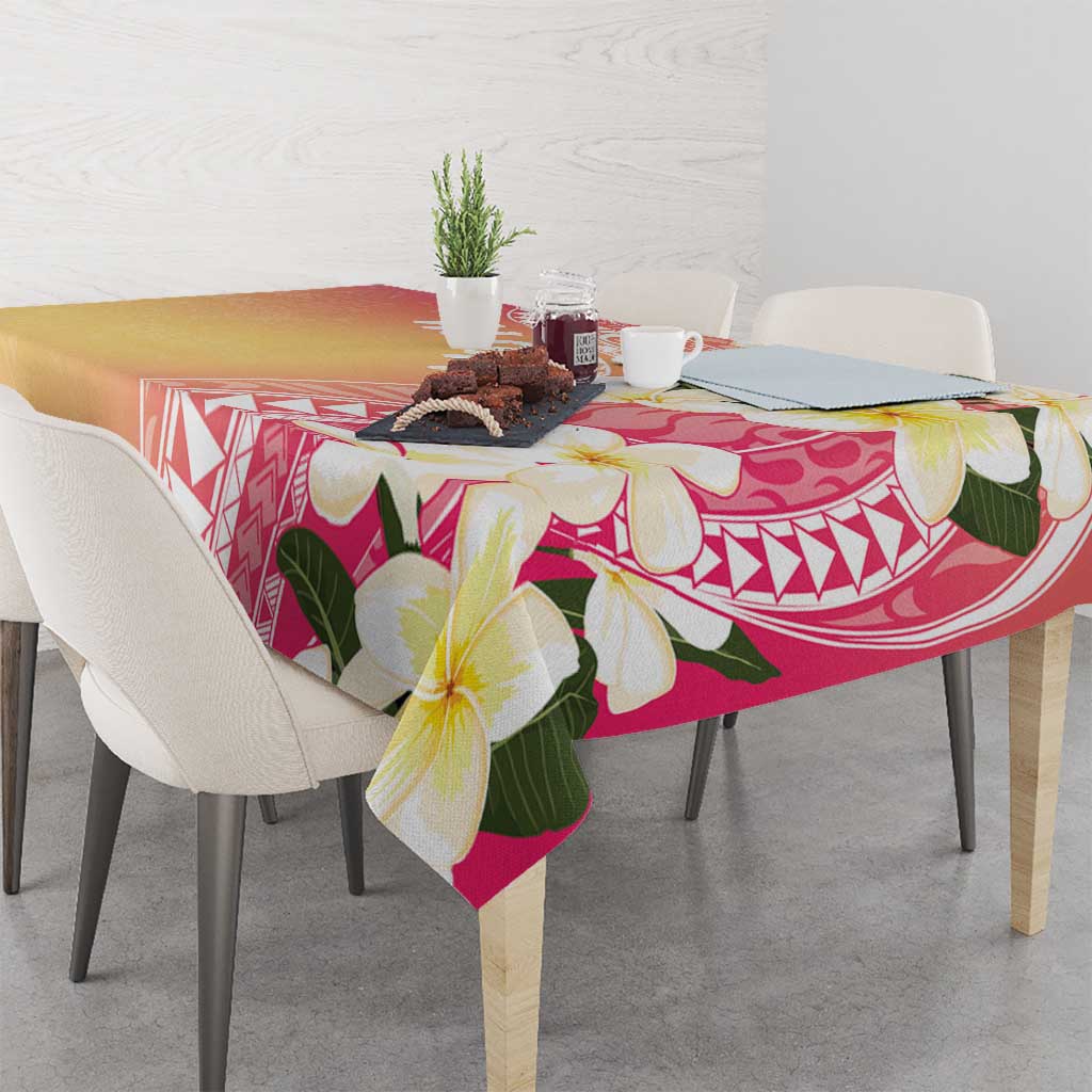 Aloha Hawaii Festive Tablecloth Frangipani Lace Classic - Spring Vibes LT7 - Polynesian Pride