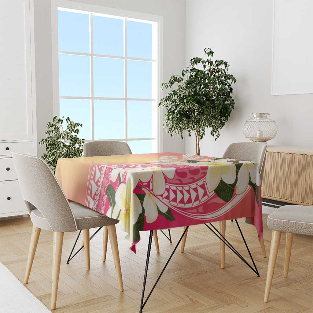 Aloha Hawaii Festive Tablecloth Frangipani Lace Classic - Spring Vibes LT7 - Polynesian Pride