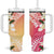 Aloha Hawaii Festive Tumbler With Handle Frangipani Lace Classic - Spring Vibes