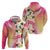 Aloha Hawaii Festive Zip Hoodie Frangipani Lace Classic - Spring Vibes