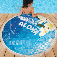 Aloha Hawaii Festive Beach Blanket Frangipani Lace Classic - Oceanic LT7 - Polynesian Pride