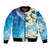 Aloha Hawaii Festive Bomber Jacket Frangipani Lace Classic - Oceanic