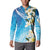 Aloha Hawaii Festive Button Sweatshirt Frangipani Lace Classic - Oceanic