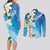 Aloha Hawaii Festive Couples Matching Long Sleeve Bodycon Dress and Long Sleeve Button Shirt Frangipani Lace Classic - Oceanic