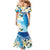 Aloha Hawaii Festive Family Matching Mermaid Dress and Hawaiian Shirt Frangipani Lace Classic - Oceanic