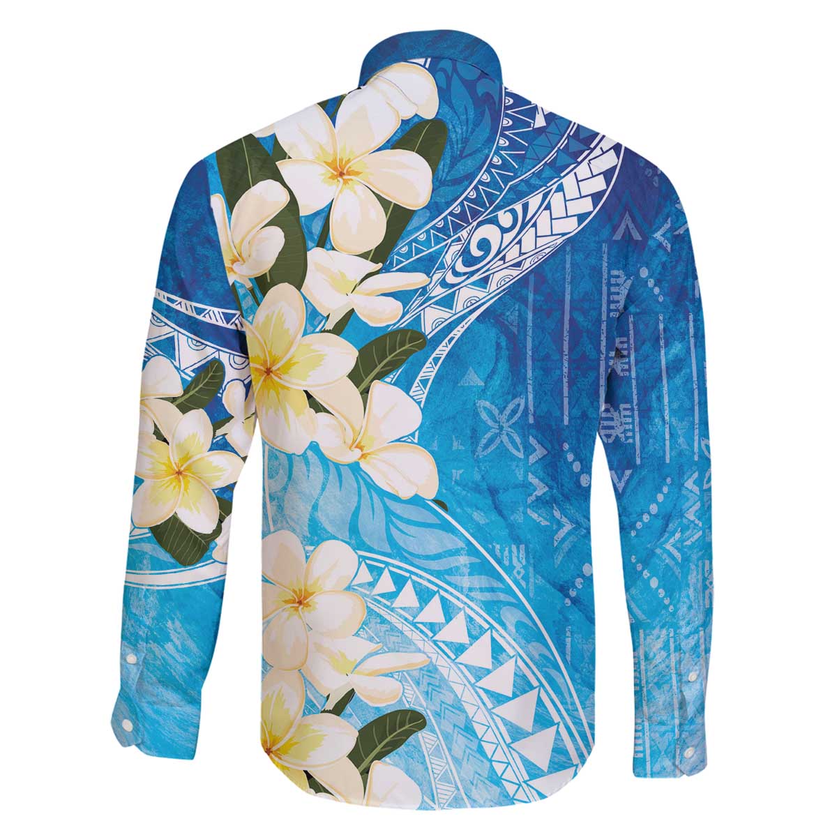 Aloha Hawaii Festive Family Matching Off The Shoulder Long Sleeve Dress and Hawaiian Shirt Frangipani Lace Classic - Oceanic