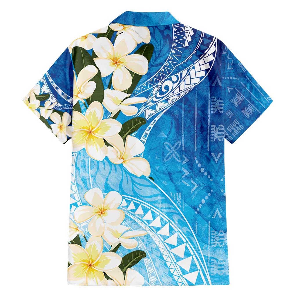 Aloha Hawaii Festive Family Matching Off Shoulder Maxi Dress and Hawaiian Shirt Frangipani Lace Classic - Oceanic LT7 - Polynesian Pride