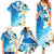 Aloha Hawaii Festive Family Matching Summer Maxi Dress and Hawaiian Shirt Frangipani Lace Classic - Oceanic