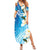 Aloha Hawaii Festive Family Matching Summer Maxi Dress and Hawaiian Shirt Frangipani Lace Classic - Oceanic