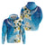 Aloha Hawaii Festive Hoodie Frangipani Lace Classic - Oceanic