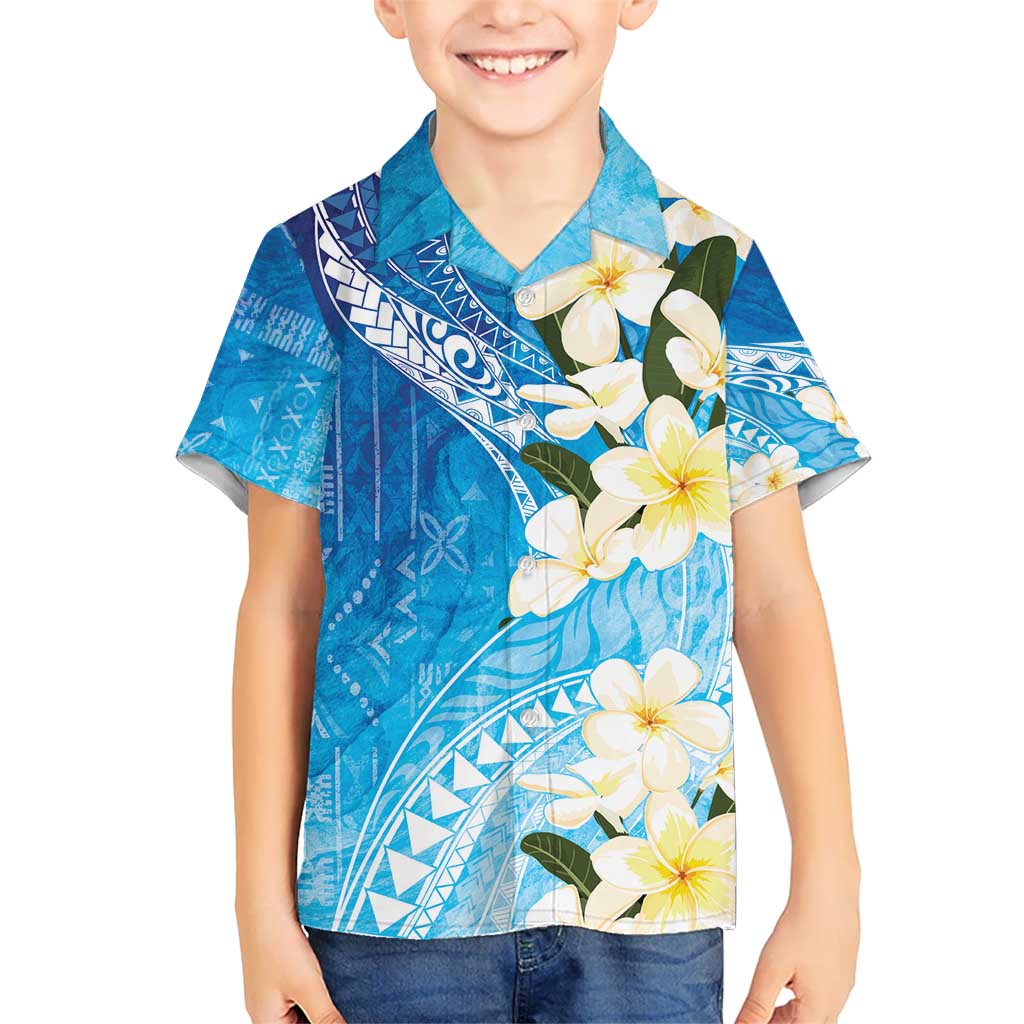 Aloha Hawaii Festive Kid Hawaiian Shirt Frangipani Lace Classic - Oceanic