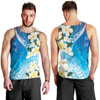 Aloha Hawaii Festive Men Tank Top Frangipani Lace Classic - Oceanic LT7 - Polynesian Pride