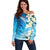 Aloha Hawaii Festive Off Shoulder Sweater Frangipani Lace Classic - Oceanic