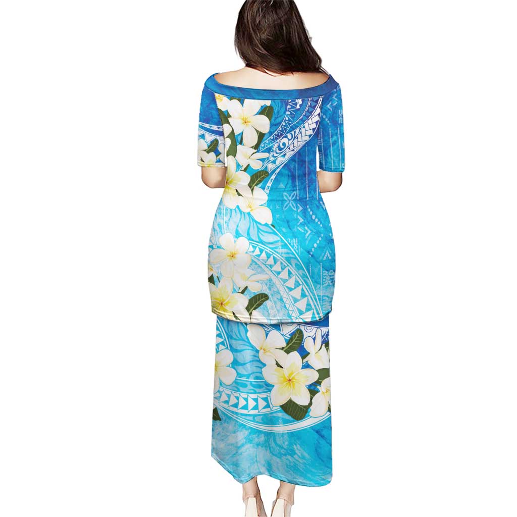 Aloha Hawaii Festive Puletasi Frangipani Lace Classic - Oceanic LT7 - Polynesian Pride