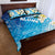 Aloha Hawaii Festive Quilt Bed Set Frangipani Lace Classic - Oceanic