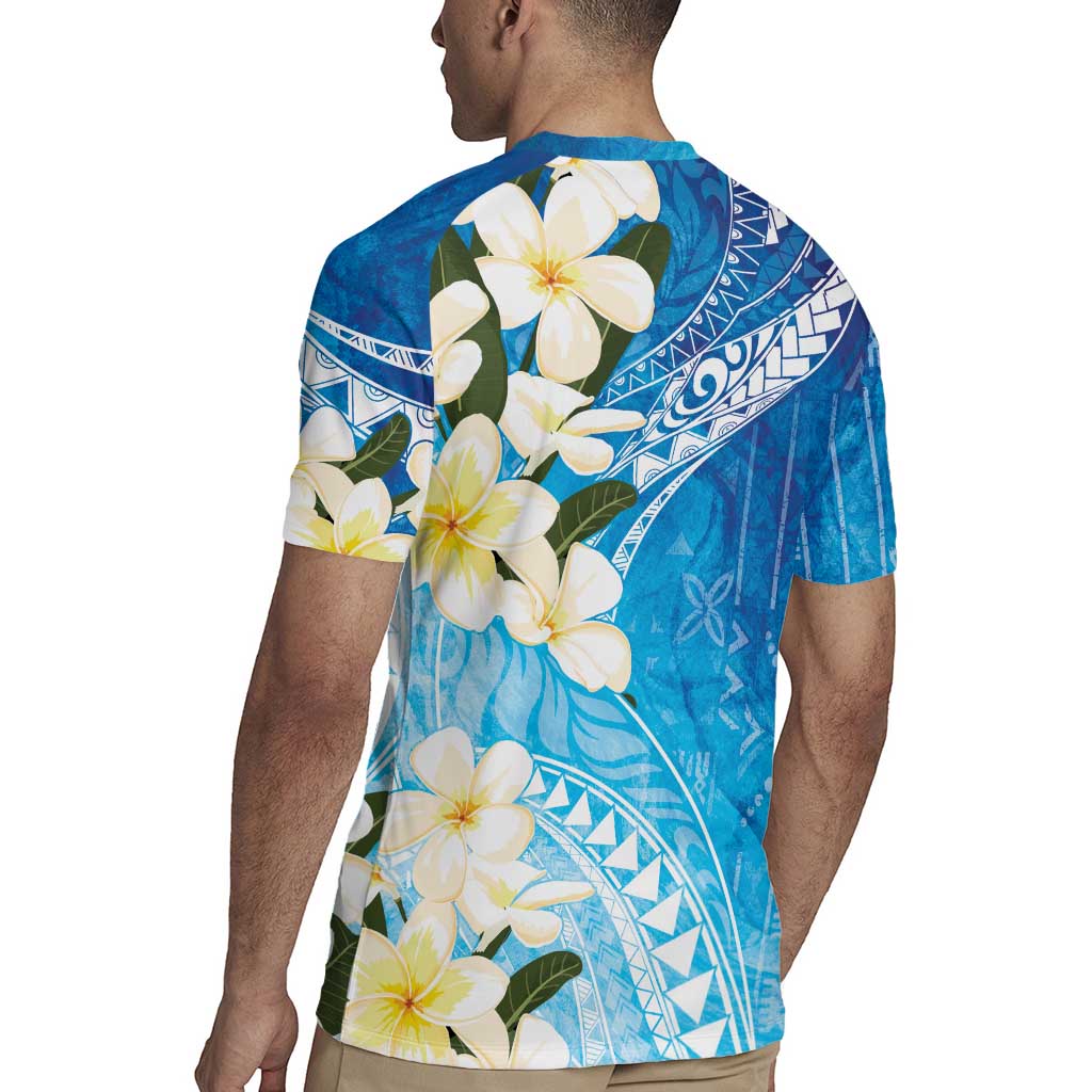 Aloha Hawaii Festive Rugby Jersey Frangipani Lace Classic - Oceanic