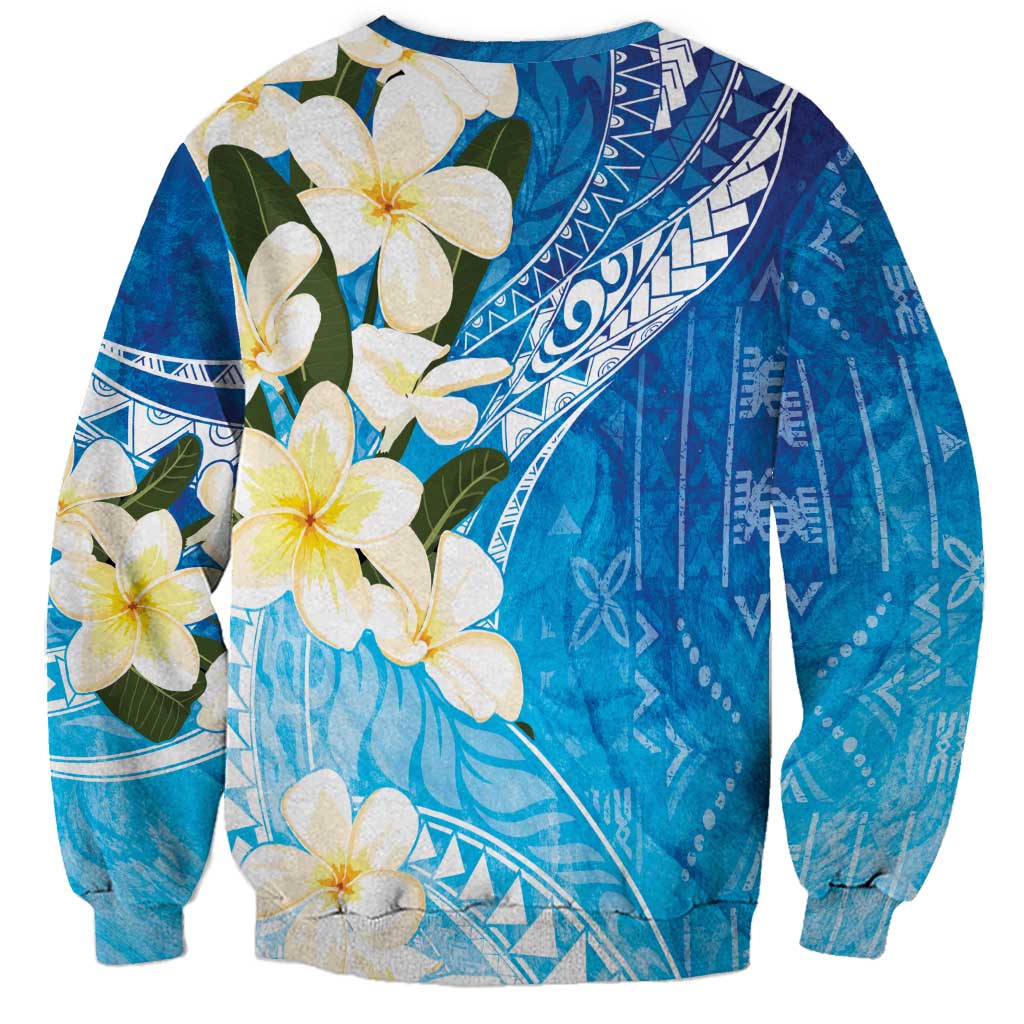 Aloha Hawaii Festive Sweatshirt Frangipani Lace Classic - Oceanic LT7 - Polynesian Pride