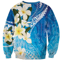 Aloha Hawaii Festive Sweatshirt Frangipani Lace Classic - Oceanic LT7 - Polynesian Pride