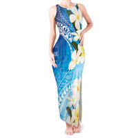 Aloha Hawaii Festive Tank Maxi Dress Frangipani Lace Classic - Oceanic