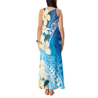 Aloha Hawaii Festive Tank Maxi Dress Frangipani Lace Classic - Oceanic
