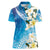 Aloha Hawaii Festive Women Polo Shirt Frangipani Lace Classic - Oceanic