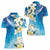 Aloha Hawaii Festive Women Polo Shirt Frangipani Lace Classic - Oceanic