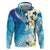 Aloha Hawaii Festive Zip Hoodie Frangipani Lace Classic - Oceanic