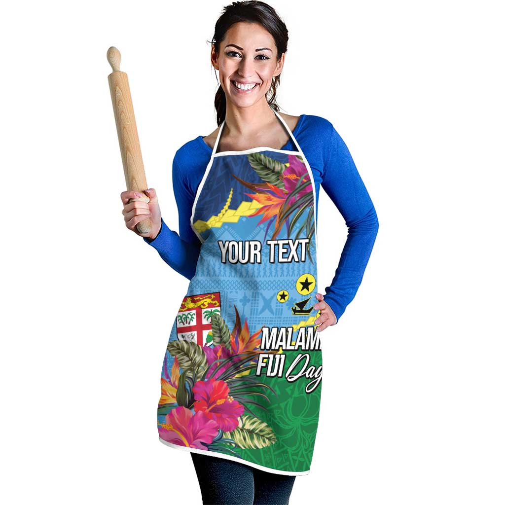 Personalized Malampa Fiji Day Together We Grow Apron Special Tapa Mix - Polynesian Pride