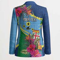 Personalized Malampa Fiji Day Together We Grow Blazer Special Tapa Mix - Polynesian Pride