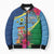 Personalized Malampa Fiji Day Together We Grow Bomber Puffer Jacket Special Tapa Mix - Polynesian Pride