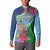 Personalized Malampa Fiji Day Together We Grow Button Sweatshirt Special Tapa Mix - Polynesian Pride