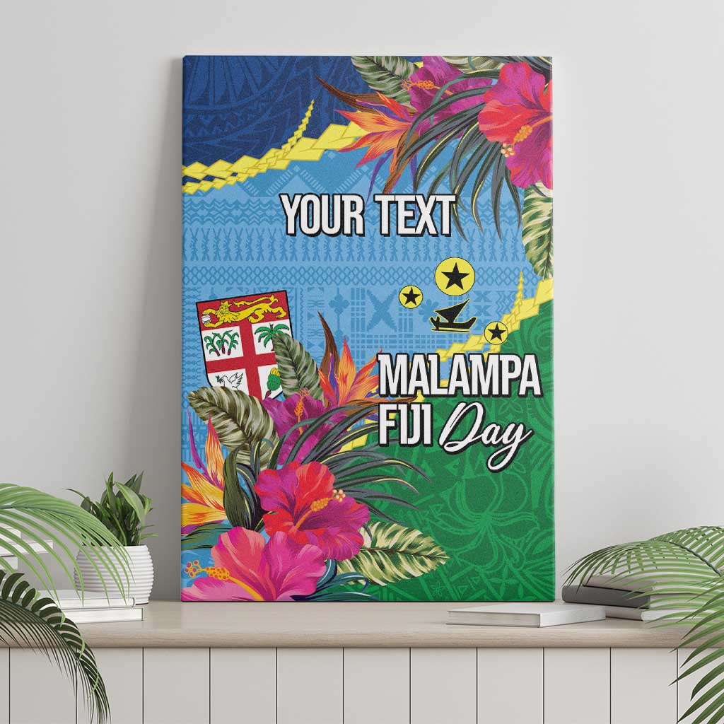 Personalized Malampa Fiji Day Together We Grow Canvas Wall Art Special Tapa Mix - Polynesian Pride