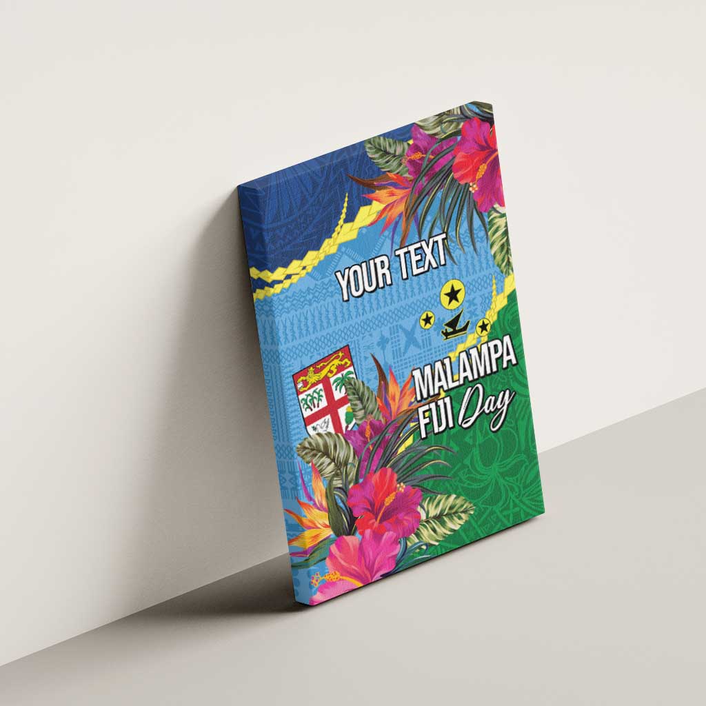 Personalized Malampa Fiji Day Together We Grow Canvas Wall Art Special Tapa Mix - Polynesian Pride
