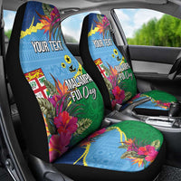 Personalized Malampa Fiji Day Together We Grow Car Seat Cover Special Tapa Mix - Polynesian Pride