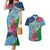 Personalized Malampa Fiji Day Together We Grow Couples Matching Mermaid Dress and Hawaiian Shirt Special Tapa Mix - Polynesian Pride