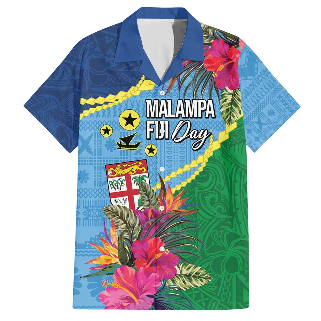 Personalized Malampa Fiji Day Together We Grow Family Matching Off Shoulder Short Dress and Hawaiian Shirt Special Tapa Mix - Polynesian Pride