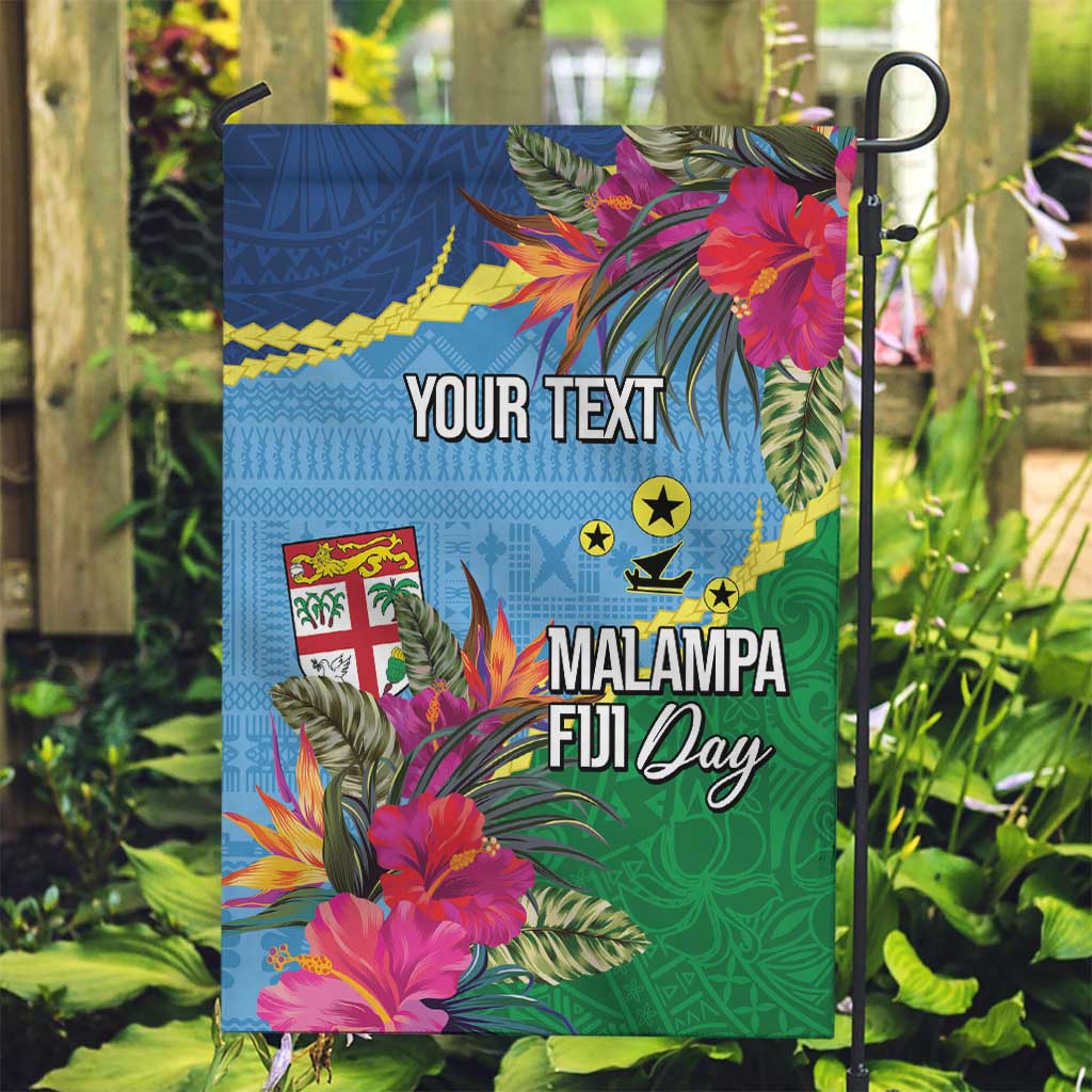 Personalized Malampa Fiji Day Together We Grow Garden Flag Special Tapa Mix - Polynesian Pride