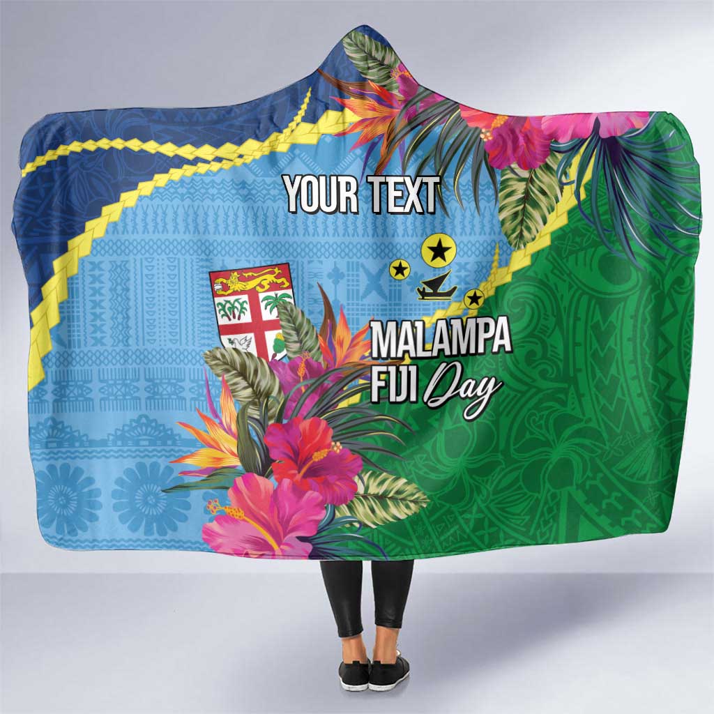 Personalized Malampa Fiji Day Together We Grow Hooded Blanket Special Tapa Mix - Polynesian Pride